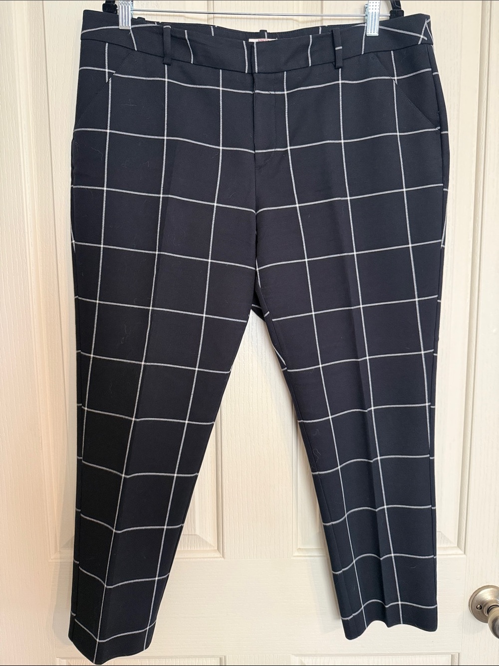 Merona Black Windowpane Trousers